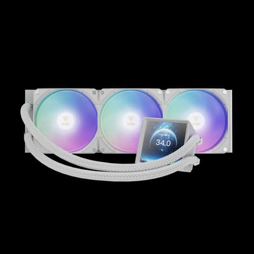 Gamdias AURA GL360 LCD White ARGB CPU Liquid Cooler